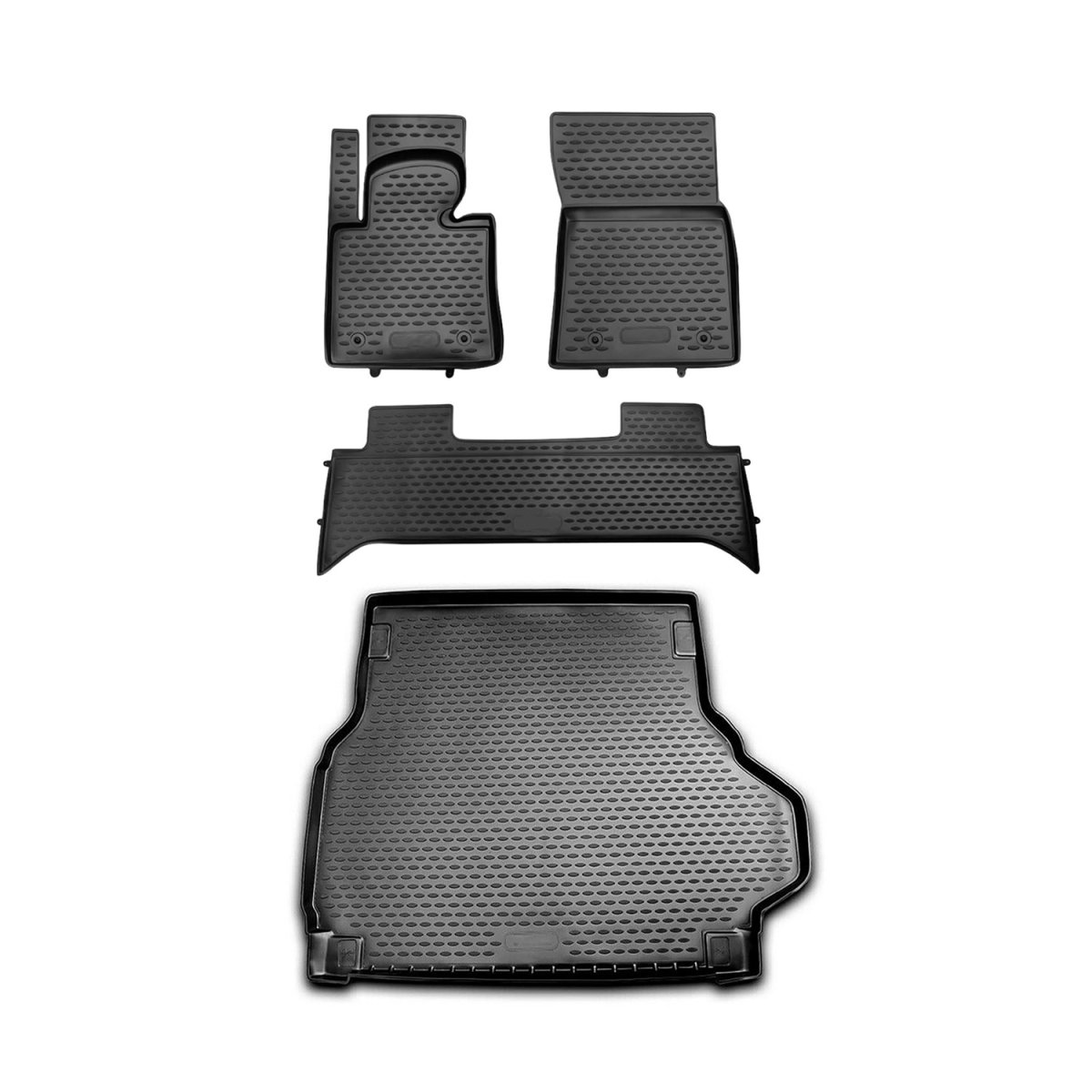 Land Rover Range Rover 3D Floor-Trunk Mats - Omac - SUV KIT - Black - '03-'12 Land Rover Range Rover 3D Floor-Trunk Mats - Omac - SUV KIT - Black - '03-'12